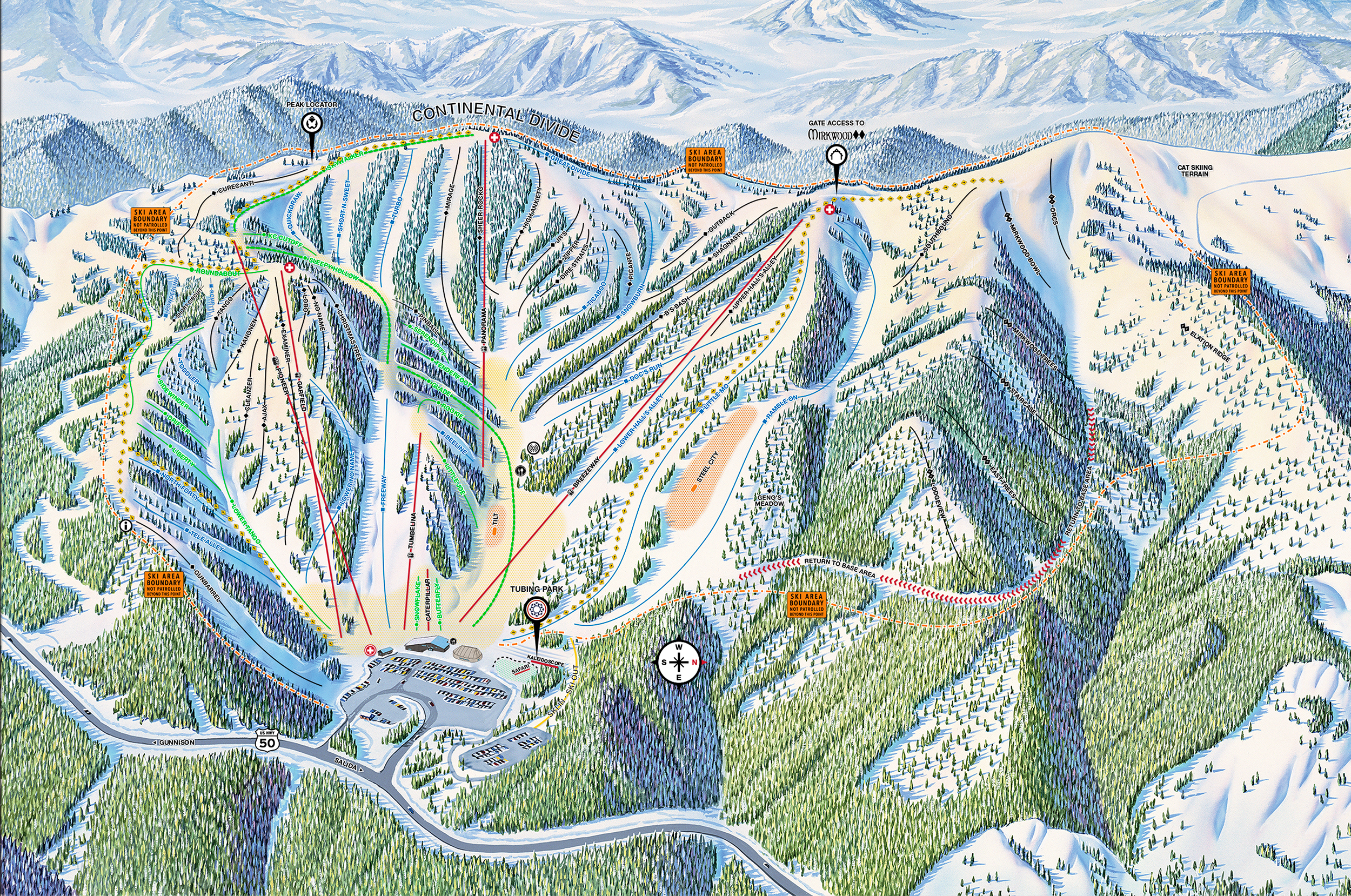 Monarch Mountain Trail Map