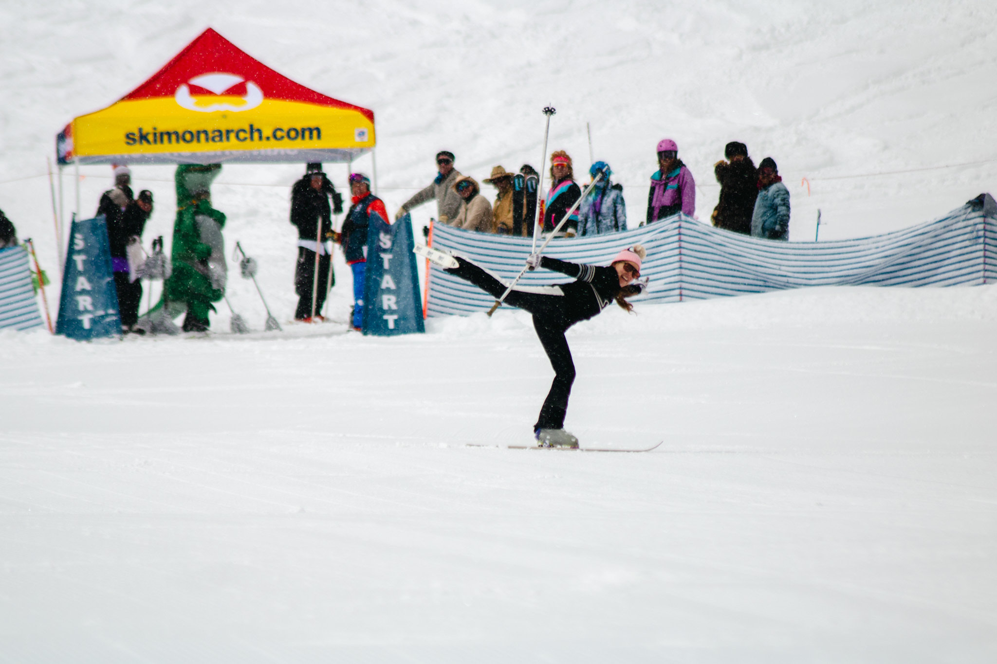 Ski Ballet on Freeway